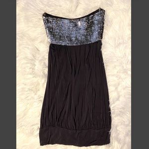Grey dress with sequins